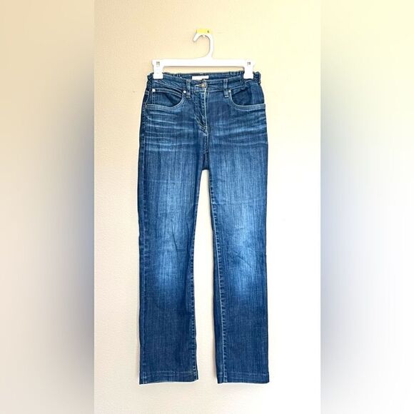 Eileen Fisher Straight Leg Elastic Waist Jeans - Picture 1 of 6